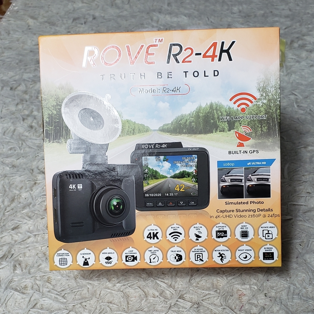 SALE!! ROVE R2-4K DASH CAM WITHOUT CLIPS!